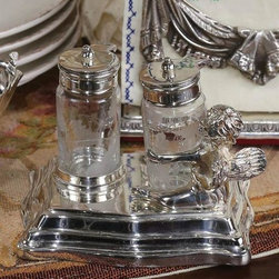 Silver Cherub Salt & Pepper Service - Condiment Sets