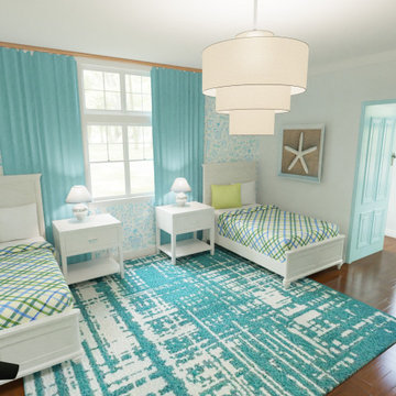 Children's Bedroom & Bathroom E-Design & 3-D Rendering