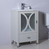 24" Single Sink Vanity-Manufactured Wood-Light Gray