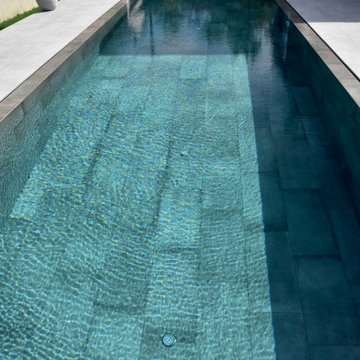 Pool deck pavers - concrete wood
