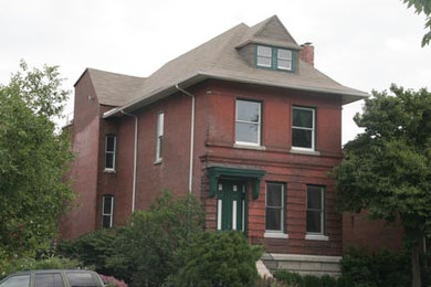 This is an example of a victorian house exterior in St Louis.