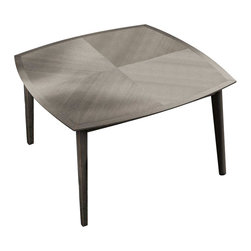 YumanMod - BLOOM, Square Dining Table, Fixed, Ash-Gray Ash Veneer - Dining Tables