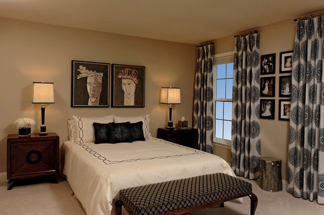 Contemporary Bedroom by Paula Grace Designs, Inc.