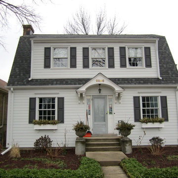 Chicago, IL James Hardie Siding Dutch Colonial White Exterior