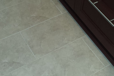 Example of a minimalist kitchen design in Calgary