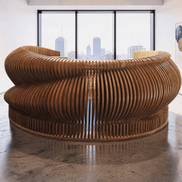Circle Reception Desk