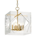 Hudson Valley - Hudson Valley Travis 8-LT Pendant 5916-AGB - Aged Brass - This 8-LT Pendant from Hudson Valley has a finish of Aged Brass and fits in well with any Sculptural & Geometric, Luxe Elegance style decor.