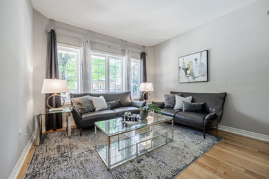 Inspiration for a modern living room remodel in Other