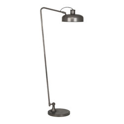 Robert Abbey Lighting - Robert Abbey Albert Floor Lamp in Patina Nickel - Floor Lamps