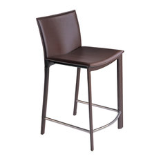 Moe's Home Collection - Panca 26 Inch Counter Stool, Dark Brown - Bar Stools and Counter Stools