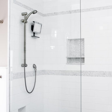 Glass Shower with Tile and Niche Detail – Manchester-by-the-Sea MA