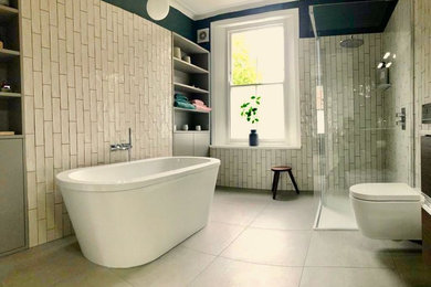 Inspiration for a contemporary bathroom in Hertfordshire.