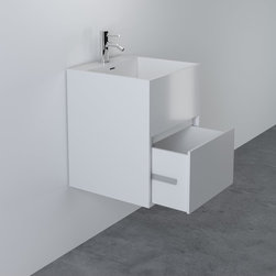 LUSSO STONE ETHOS STONE RESIN BASIN CABINET VANITY UNIT 400 - Products