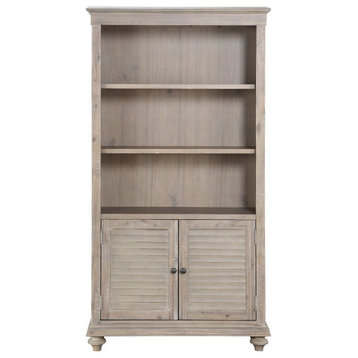 Lexicon Cardano Wood Bookcase in Driftwood Light Brown