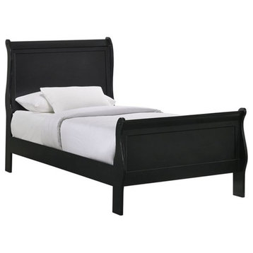 Picket House Furnishings Ellington Twin Panel Bed in Black