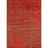 Hand-Knotted Abstract Pattern Wool Red/Brown Area Rug