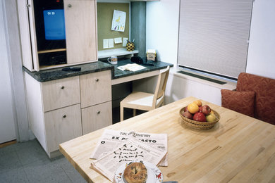 Photo of a contemporary home office in New York.
