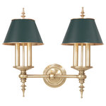 Hudson Valley Lighting - Cheshire, Four Light Wall Sconce, Aged Brass Finish, Black - We suspend the Cheshire collection's Regency design from imperial scepters of solid cast metal. Smooth candlestick colonnades form a classical counterpoint to the fixtures' extravagant details. The dramatic contrast of Cheshire's matte black shades makes a striking design statement. Coordinated shade interiors amplify the hue of our beautiful metal finishes.
