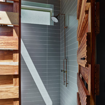 Modern Pool House for Sloped Site