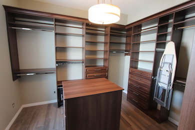 Example of a classic closet design in Edmonton