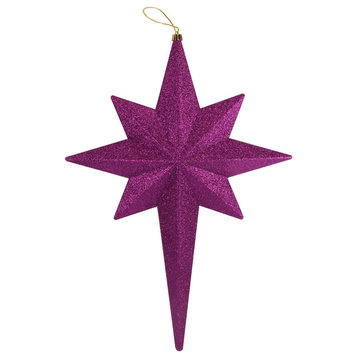 20" Purple Passion Glittered Bethlehem Star Shatterproof Christmas Ornament