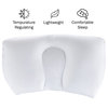 Microbead Pillow Moldable and Temp Regulating Supports Head, Neck, Shoulders