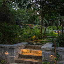 Redbank garden dry stone wall