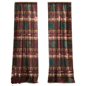 Adirondack Rustic Cabin Curtain Drape Set Rustic Curtains By
