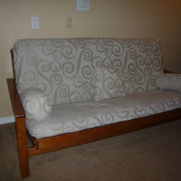 Futon Set Package with Frame, Mattress, & Cover