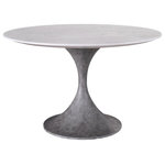 Universal Furniture - Universal Furniture Coastal Living Outdoor Santa Cruz Dining Table - Faux marble and cast concrete come together to create the Santa Cruz Dining Table, a two-toned dining piece with a rounded top and sleekly inverted base.