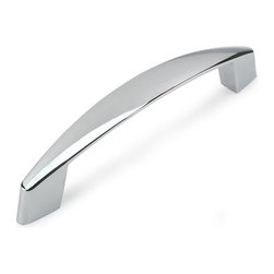 Cosmas - Cabinet Pull, 3-3/4" Hole Centers, Polished Chrome, Set of 10 - Cabinet And Drawer Handle Pulls