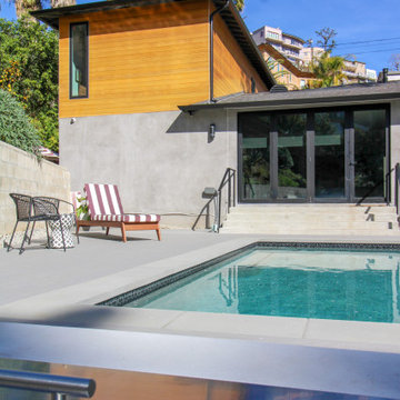 Modern rain gutters -Hollywood