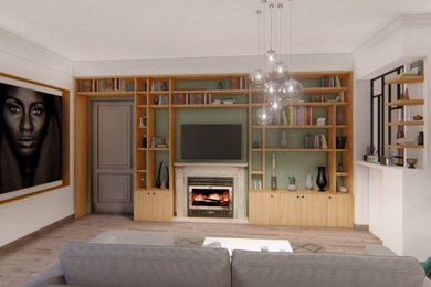 Rénovation d'un appartement à Neuilly (3D & plans)