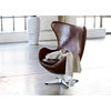 First of A Kind St Anne Swivel Club Chair Cappuccino Brown Leather