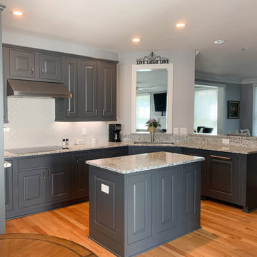 Kitchen Remodel with Peppercorn Cabinetry and Granite Countertops