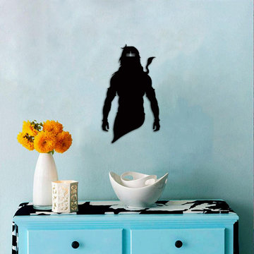 god shiva laser cutting wall art