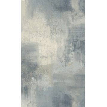 Plain Concrete Textured Wallpaper, Blue, Sample