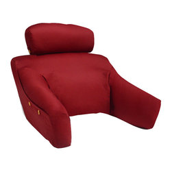 Cequal Products / BedLounge - BedLounge in Feather & Down Fill, Burgundy, Regular - Bed Pillows