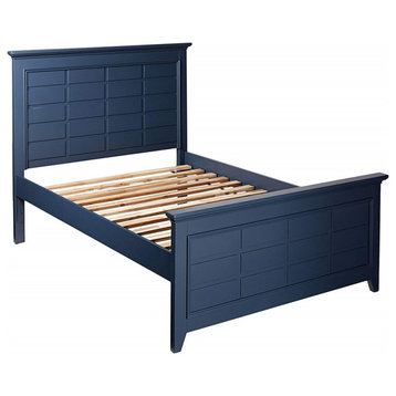 My Home Furnishings Bailey Full Panel Bed in Williamsburg Blue