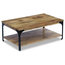 vidaXL Coffee Table in Mango Wood With Shelf, 100x60x38 cm