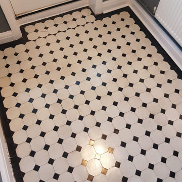 Victorian Tiles Hallway restoration in Neath