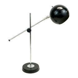 Mid-Century Modern Robert Sonneman Black Desk Lamp - Desk Lamps