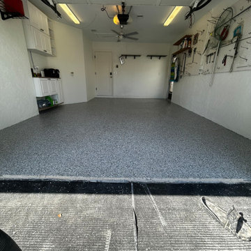 Modern Gravel Full Chip Garage Floor Coating