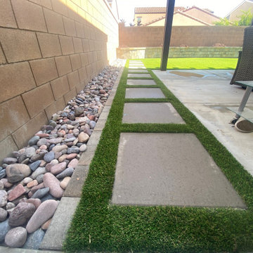 Artificial Grass with Pavers | Design & Install