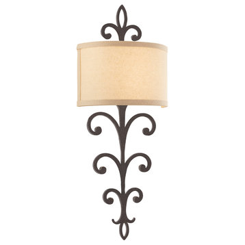 Troy Lighting Crawford B12 2 Light Wall Sconce, Cottage Bronze