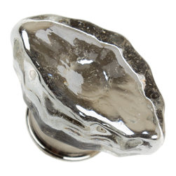 GlideRite Hardware - 1.75" Oval Mercury Glass Eye India Cabinet Knob - Cabinet And Drawer Knobs