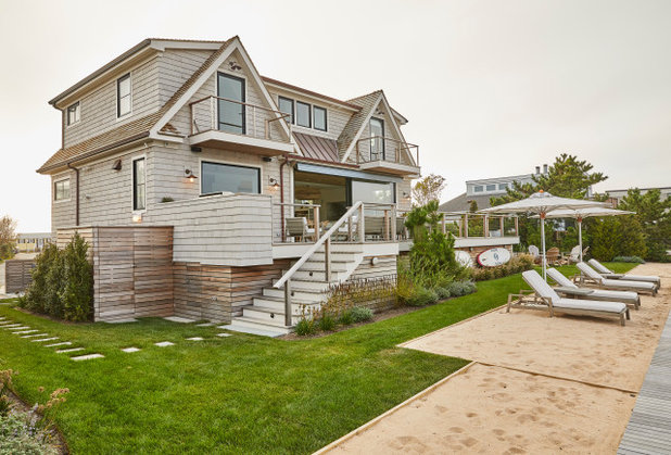 Beach Style Exterior by Jessica Gething Design