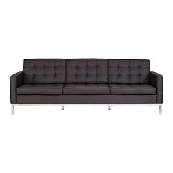LOFT LEATHER-BROWN - Sofas And Sectionals