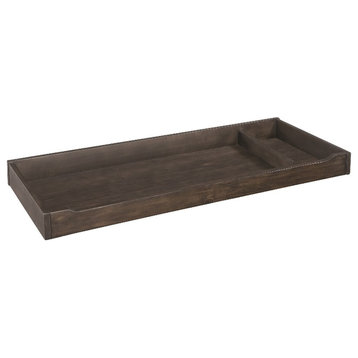 Westwood Design Taylor Farmhouse Wood Changer Topper in River Rock Brown