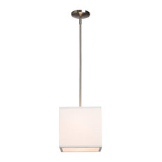 Mercer Street 1-Light White Pendant Light